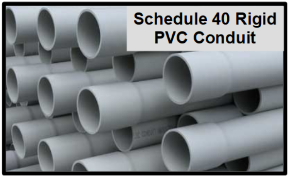 PVC Schedule 40 conduit