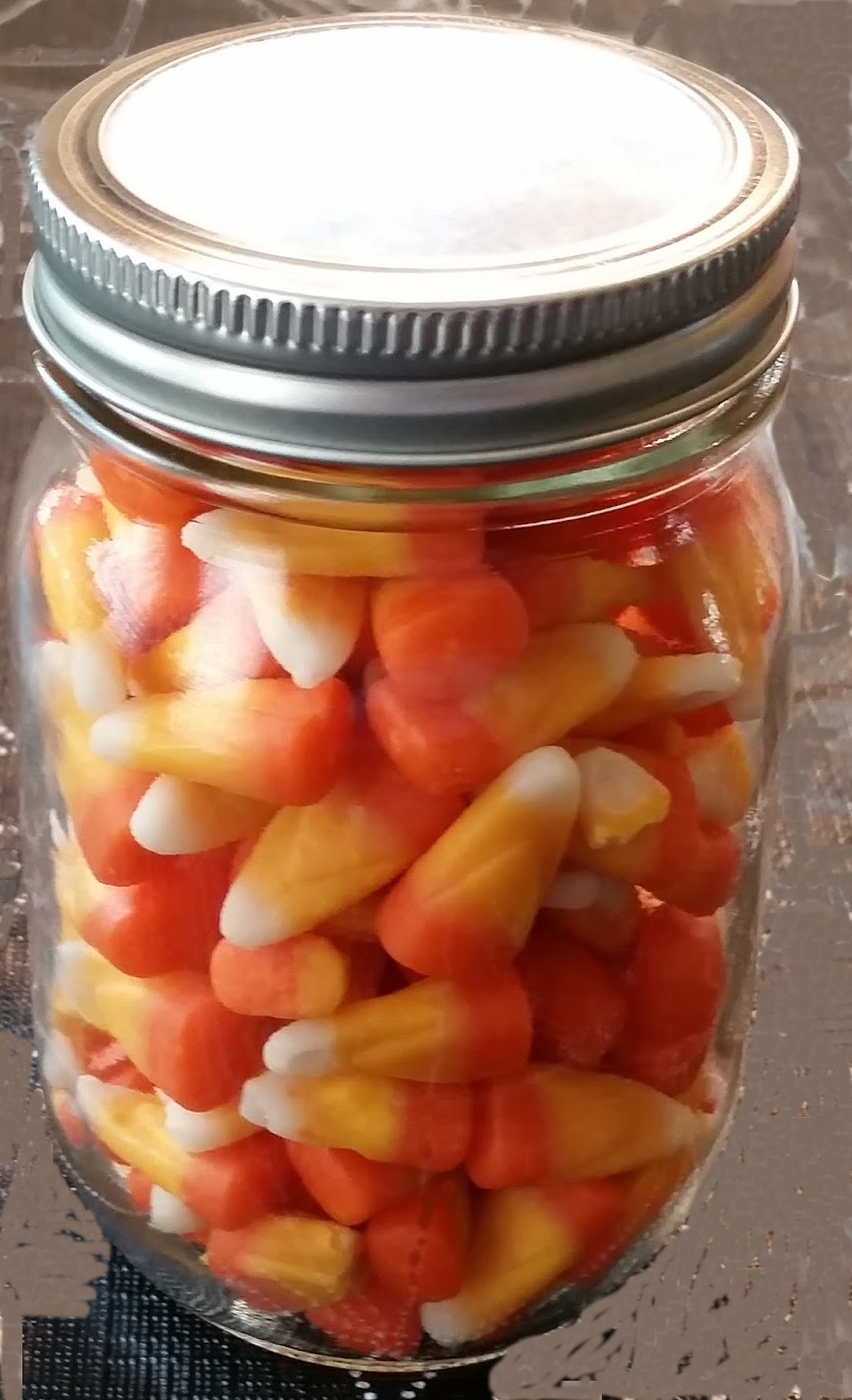 Mini Jelly Beans in a Mason Jar