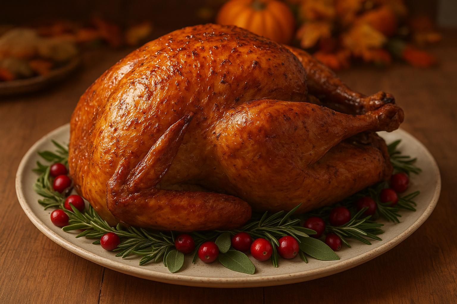 Fried Turkey on Platter