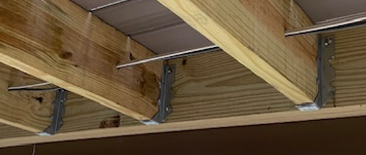 Joist Hangers under a Deck