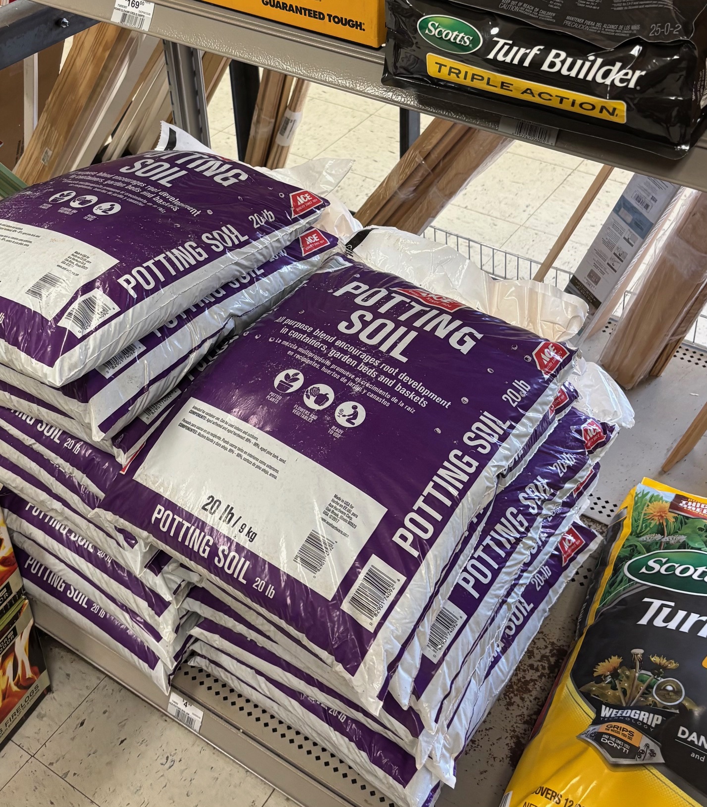 Potting Soil Display