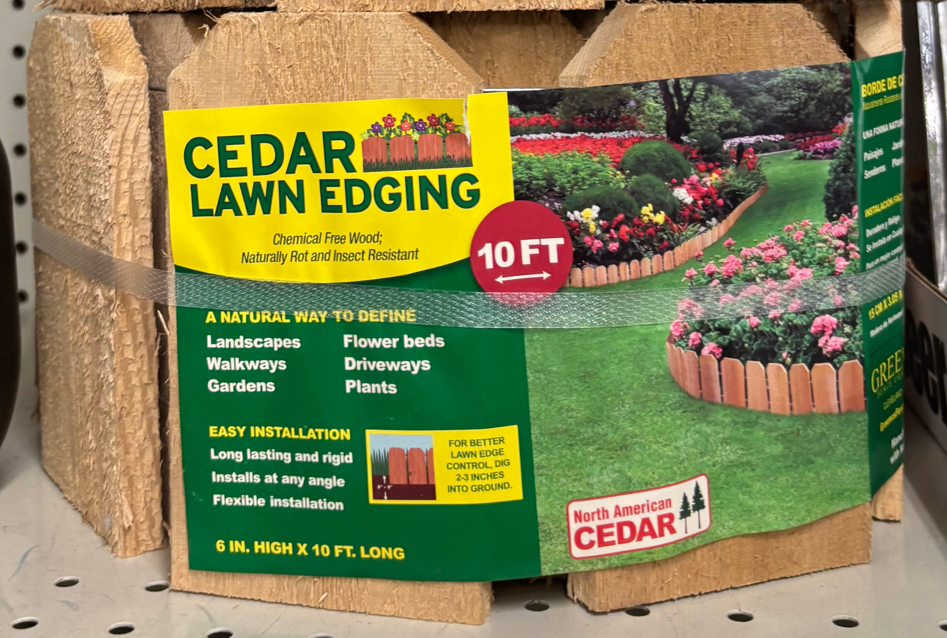 Cedar Lawn Edging