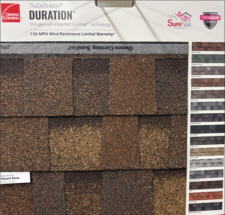 Shingle Display Panel